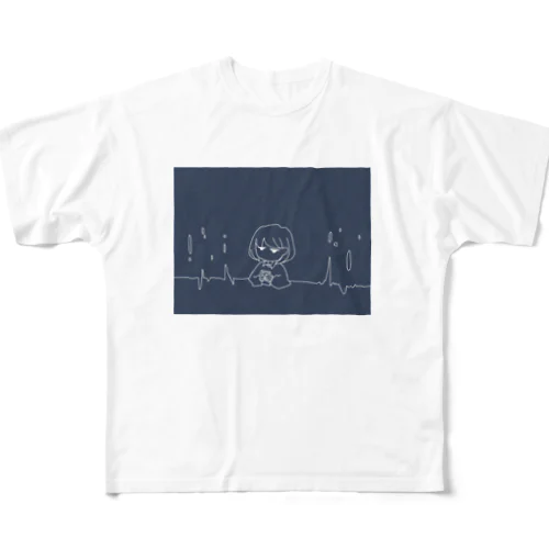 スマホ少女 All-Over Print T-Shirt