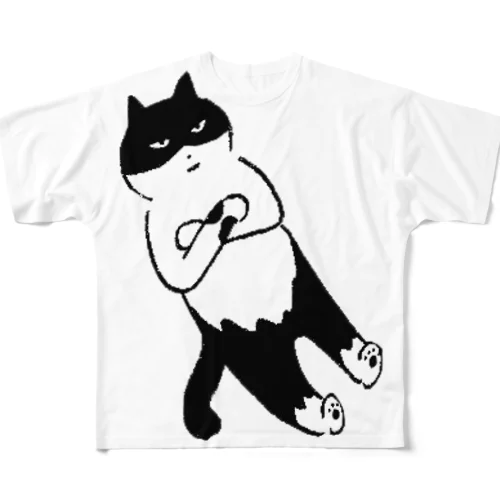 ぼんや～り黒吉 フルグラフィックTシャツ