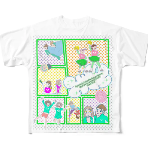 我が家のsk漫画風デザイン💗 フルグラフィックTシャツ