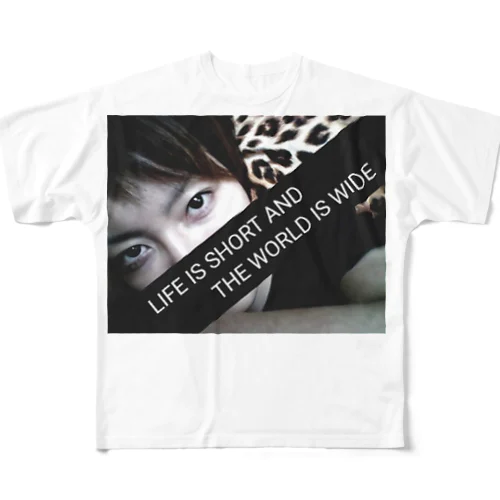 LIFE IS  フルグラフィックTシャツ