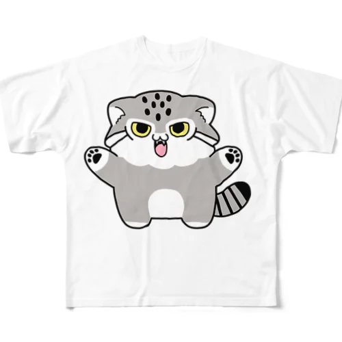 マヌルちゃんギャオー All-Over Print T-Shirt