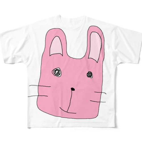 うさ～ぎ フルグラフィックTシャツ