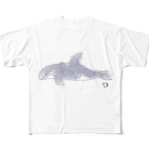 シャチくん All-Over Print T-Shirt