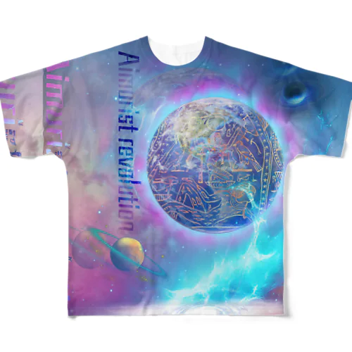 Aimurist revolution  フルグラフィックTシャツ