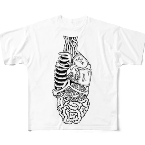 内臓ハーネス All-Over Print T-Shirt