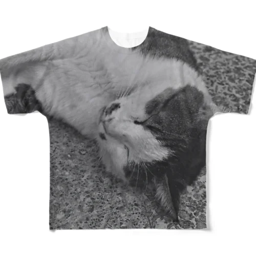 ネコ All-Over Print T-Shirt