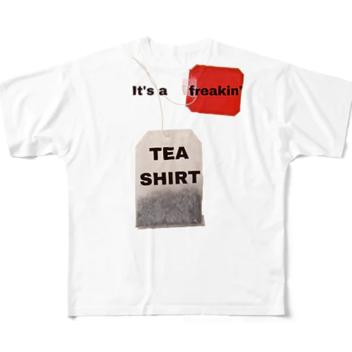  ティーシャツ-Tシャツ、言葉遊び  It's a freaking Tea Shirt おかしな Tシャツ です All-Over Print T-Shirt