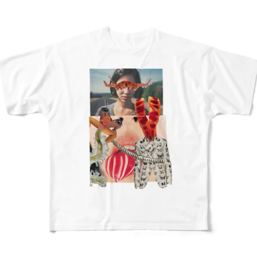 コラージュ3 フルグラフィックTシャツ