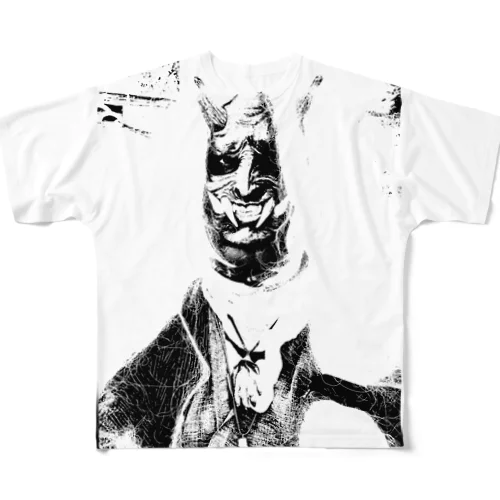 黒鬼さん All-Over Print T-Shirt
