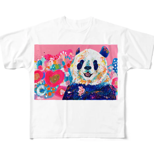 君には笑っていて欲しいから🐼 All-Over Print T-Shirt