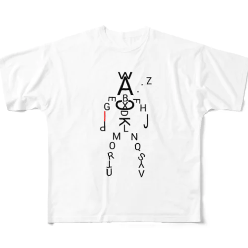 BI  アルファベット星人 All-Over Print T-Shirt