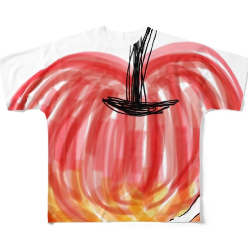 しりとりんご All-Over Print T-Shirt