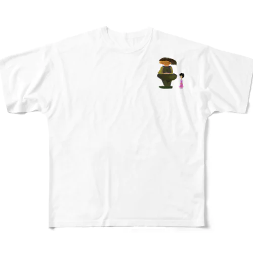 汚太郎と瑠璃子 All-Over Print T-Shirt