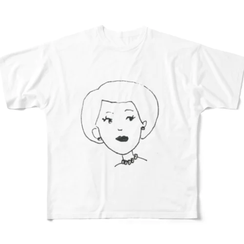 誰か　貴方　だれなの All-Over Print T-Shirt