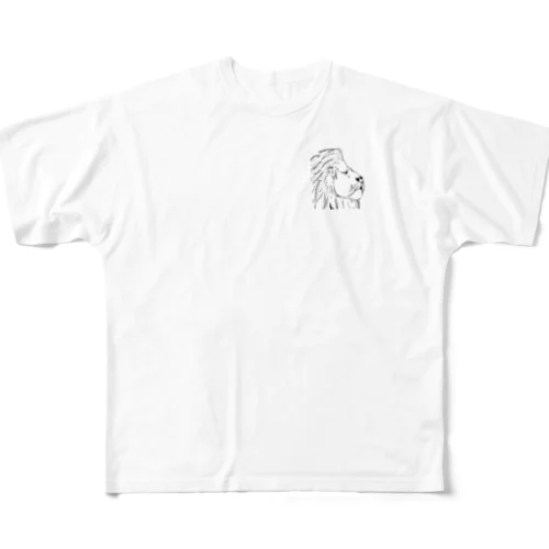 ライオンの失恋 All-Over Print T-Shirt