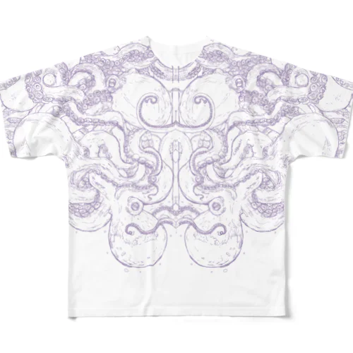 くんずほぐれつタコ All-Over Print T-Shirt