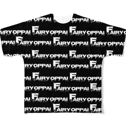 フェアリーを君に。(総柄・黒) All-Over Print T-Shirt