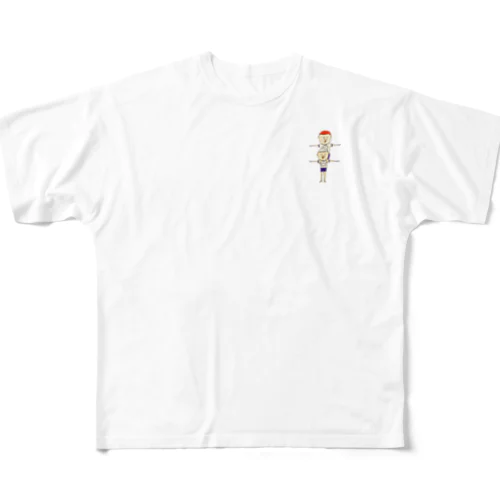 組体操なみつおくん All-Over Print T-Shirt