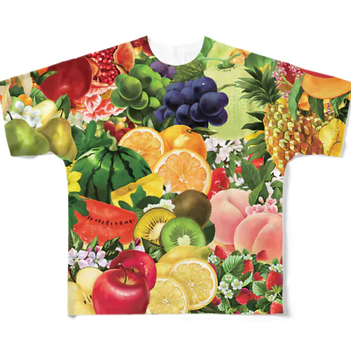 【forseasons】フルーツ盛り合わせ フルグラフィックTシャツ