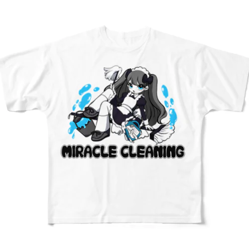 MIRACLE CLEANINGちゃん フルグラフィックTシャツ