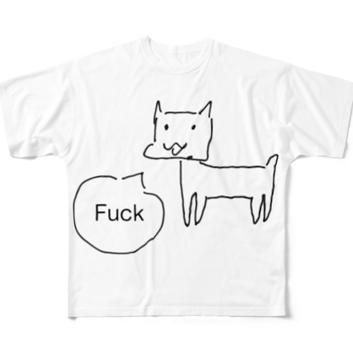 f＊ck dog All-Over Print T-Shirt