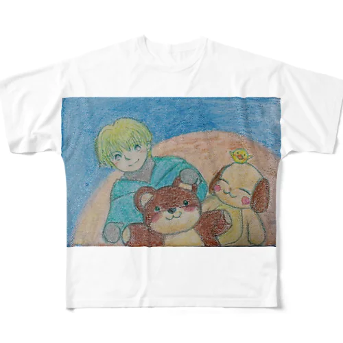 みんなそろって フルグラフィックTシャツ