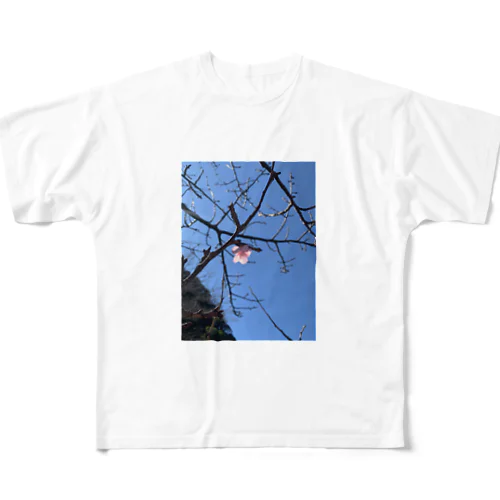 一輪ノ桜 풀그래픽 티셔츠