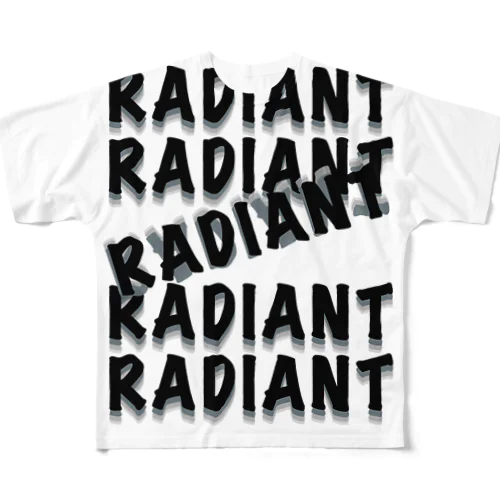 RADIANTロゴ All-Over Print T-Shirt