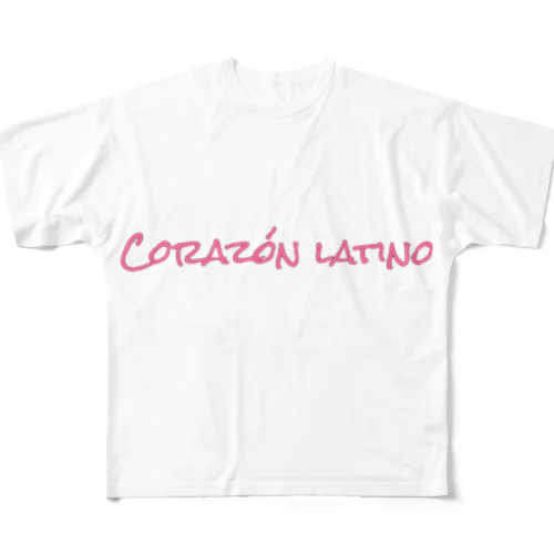 ～ラテン系の心～Corazón latino フルグラフィックTシャツ