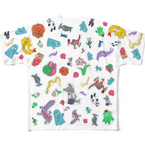 ペタペタパーティ All-Over Print T-Shirt