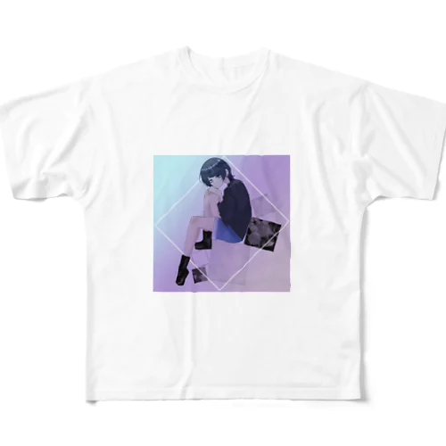 ウルフの女 All-Over Print T-Shirt