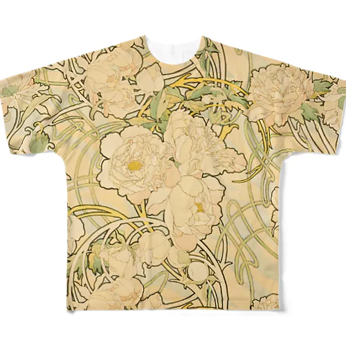 ミュシャ Alphonse Mucha All-Over Print T-Shirt