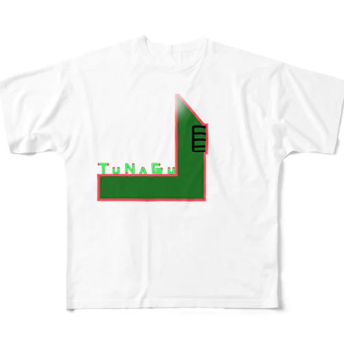 TUNAGUマーク フルグラフィックTシャツ