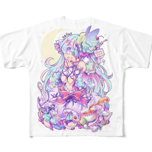 eat xxx - 女の子のヒミツ-C フルグラフィックTシャツ