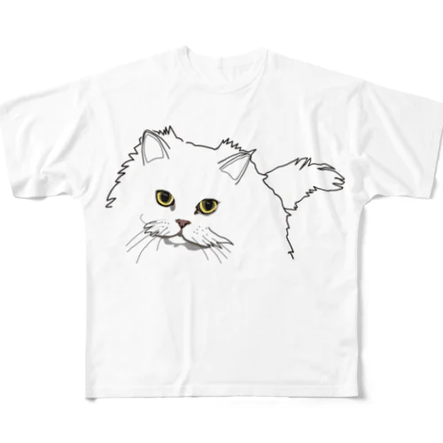 ゆっこさんちの猫 All-Over Print T-Shirt