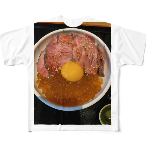 お腹空くシャツ フルグラフィックTシャツ