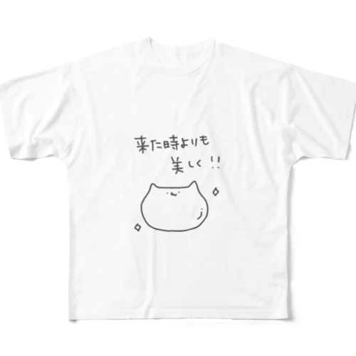 プログラマーを観察したねこ フルグラフィックTシャツ