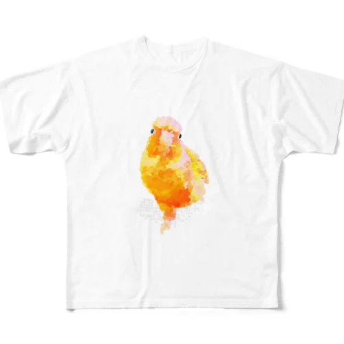 ウロコインコパイナップル All-Over Print T-Shirt