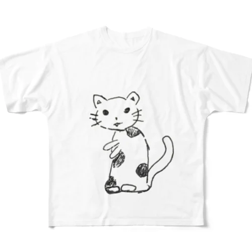 猫(?) フルグラフィックTシャツ