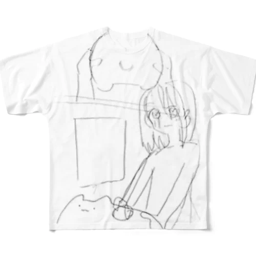 正気 フルグラフィックTシャツ