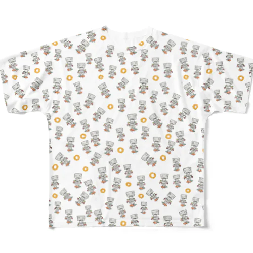 いっぱいロボットくん All-Over Print T-Shirt