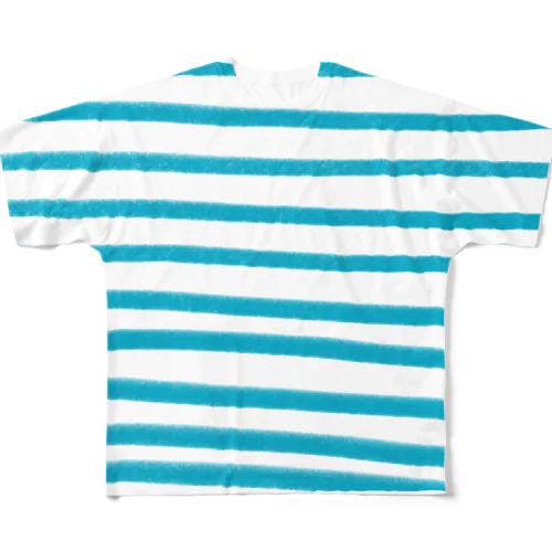 Turquoise Border 2021 Summer Standard フルグラフィックTシャツ