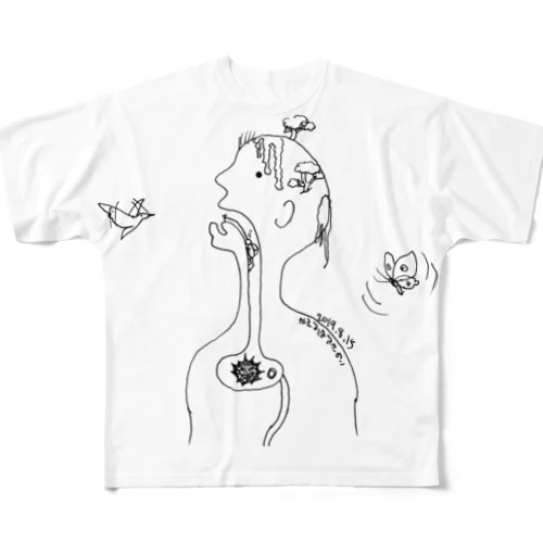 洞窟探検 All-Over Print T-Shirt