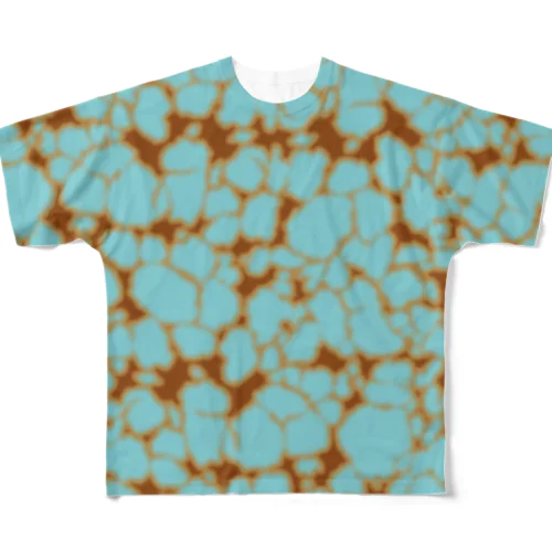 トルコ石Ｔシャツ b All-Over Print T-Shirt