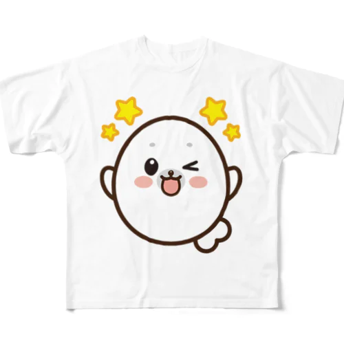 まるかわアザラシもちまるくん All-Over Print T-Shirt