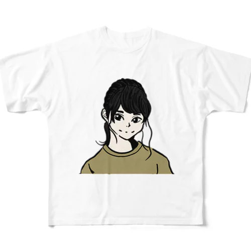 nice smile girl All-Over Print T-Shirt