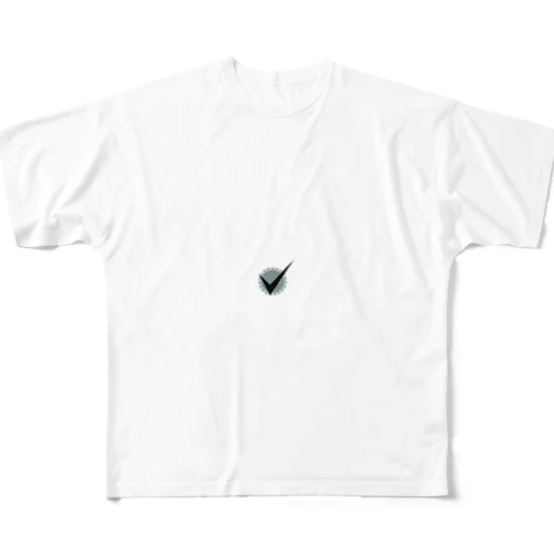ワクチン接種済ロゴ使用アイテム All-Over Print T-Shirt
