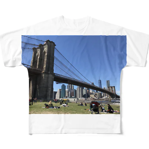 ブルックリンブリッジ All-Over Print T-Shirt