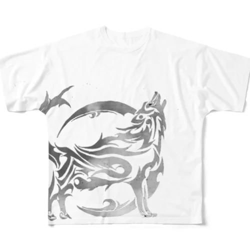 tattoo Wolf All-Over Print T-Shirt