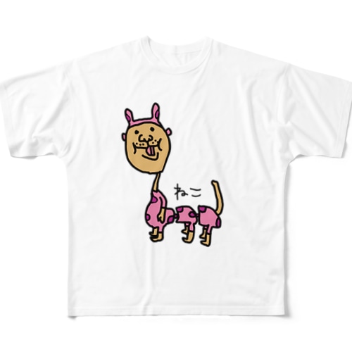 ねこかな？ All-Over Print T-Shirt